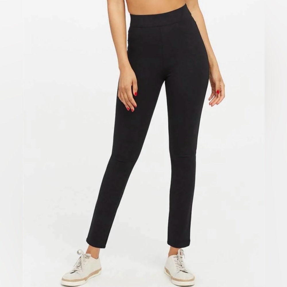 SPANX the perfect pant ankle 4-pocket XL classic black ponte pull on stretch